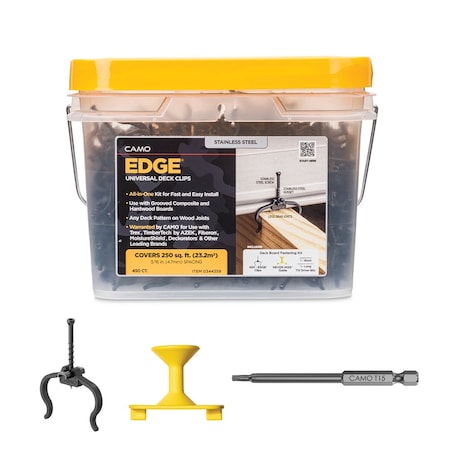 Camo Edge Clip Hidden Deck Fasteners 450 ct, 450PK 0344359